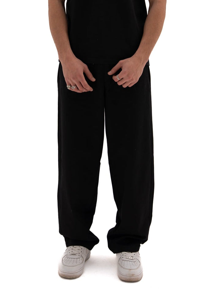 Black Straight fit pants