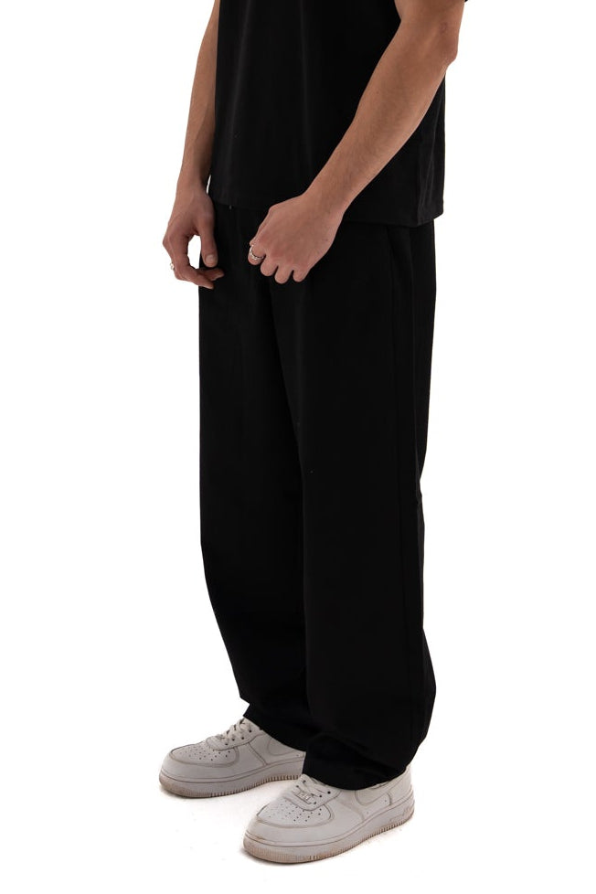 Black Straight fit pants