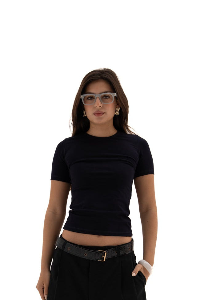 Short sleeve cotton top