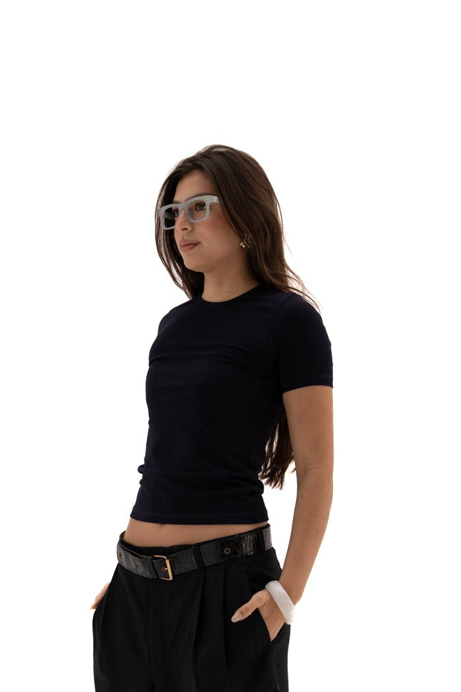 Short sleeve cotton top