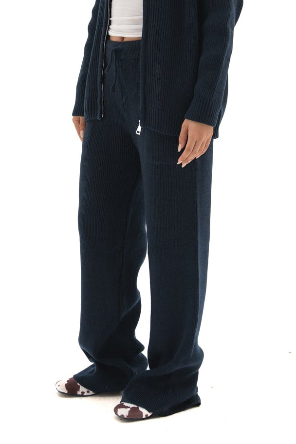 Navy Knit pants