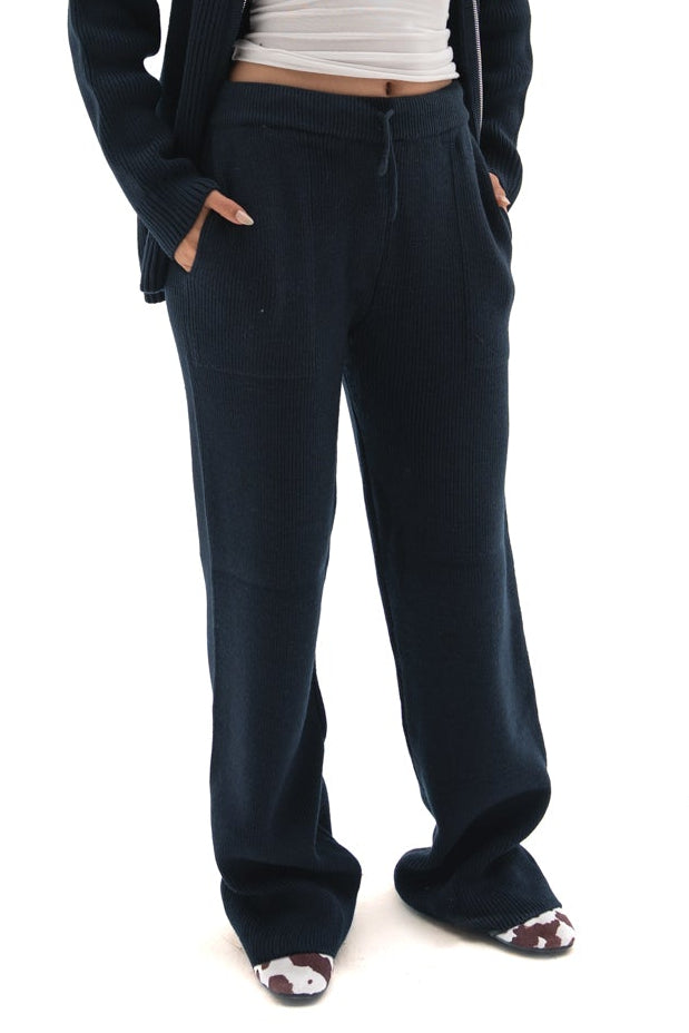 Navy Knit pants