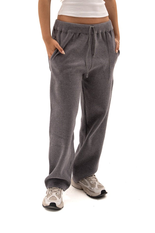 Grey Knit Wool pants