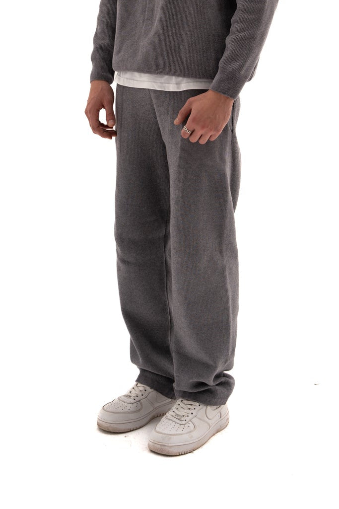 Grey Knit Wool  pants