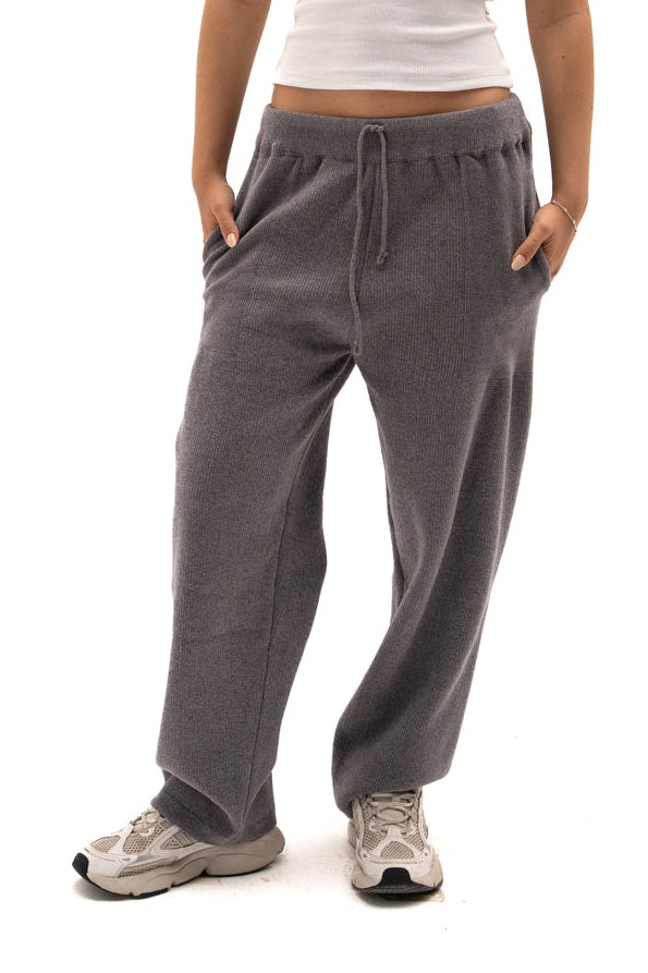 Grey Knit Wool  pants